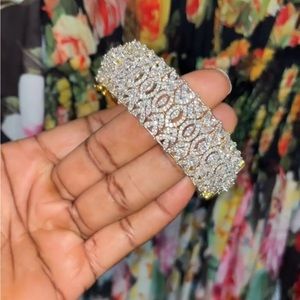 24 Karat Swarovski bangle bracelet